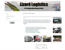 Tablet Screenshot of lizardlogistics.com